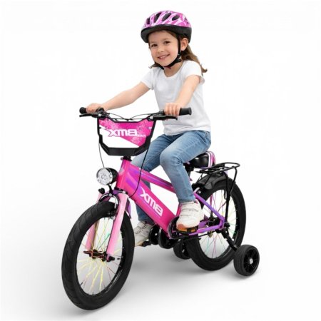 بسكليت BMX مقاس 14 انش لون زهري